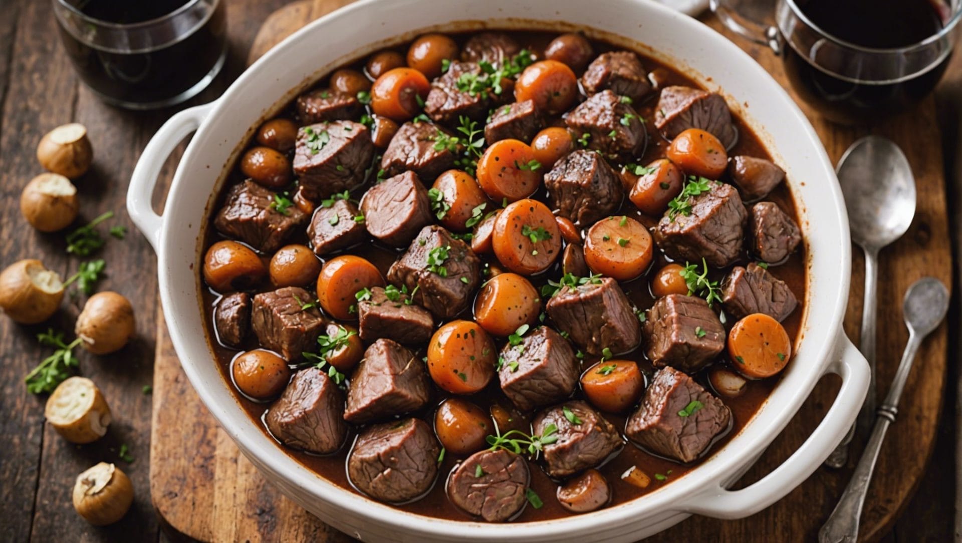 découvrez la recette traditionnelle pour préparer un délicieux boeuf bourguignon, un plat savoureux qui ravira vos papilles.